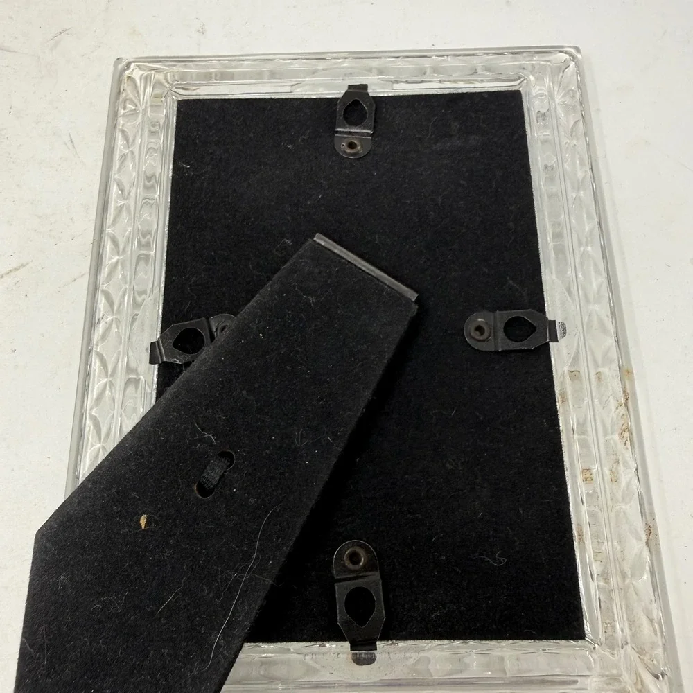 Burnes of Boston Lead Crystal Picture Frame 3x5 Handmade Western Germany Vintage